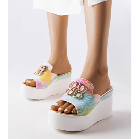 Chanclas Havanna Rainbow con cuña multicolor 1