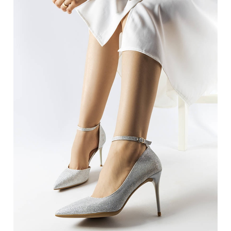 Inna Tacones Nikolina brocado plata 1