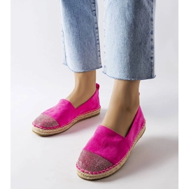 Alpargatas rosas con plataforma de Magali rosado 1