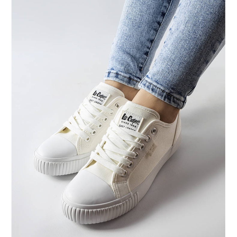 Lee Cooper LCW-22-31-0845L zapatillas blancas blanco 1