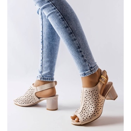 Sandalias Fiamma bloque oro dorado 1