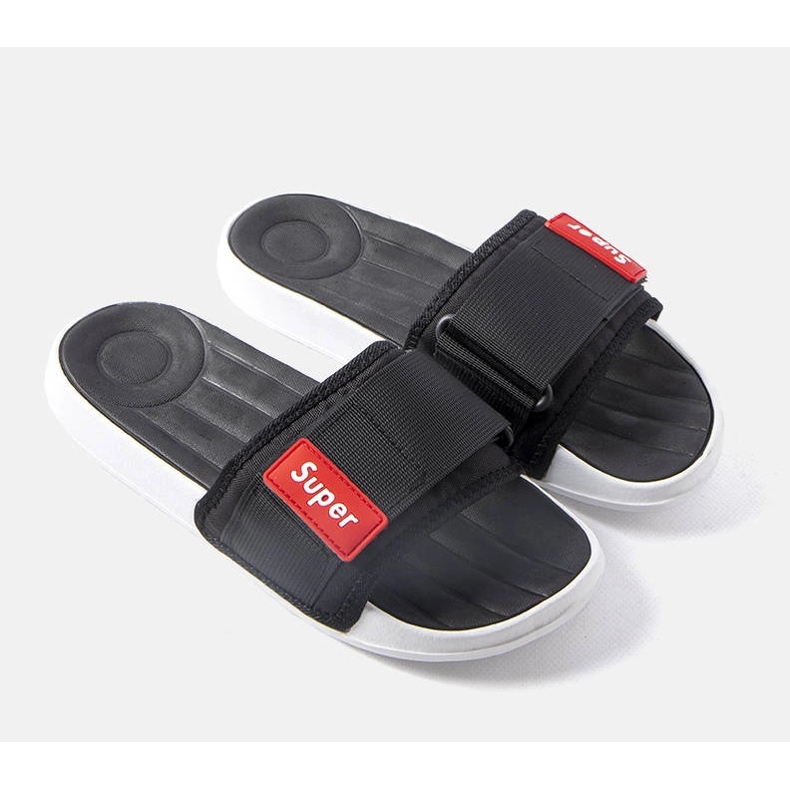 Pantuflas negras para hombre de Alley negro 1