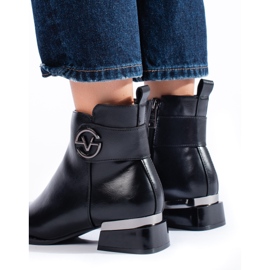 Botas planas elegantes negras de Vinceza negro 3
