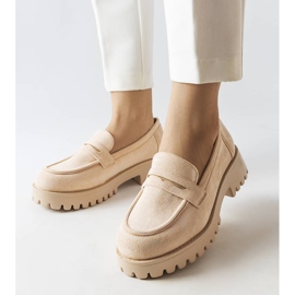 Inna Zapatos en ante ecológico beige de Dina 1