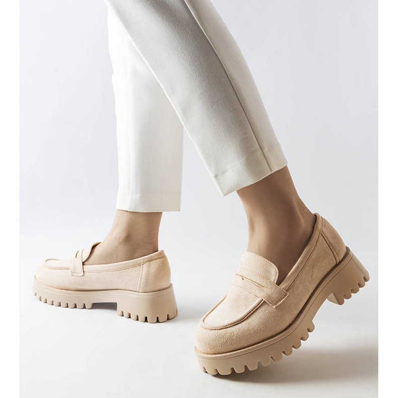 Inna Zapatos en ante ecológico beige de Dina 2