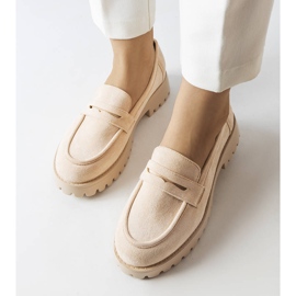 Inna Zapatos en ante ecológico beige de Dina 3