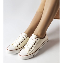 Deportivas Mascherone tejido blanco 1