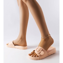 Inna Chanclas beige con hebilla de Généreux 2