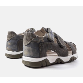 Sandalias verdes con plantilla de piel de Millard 2