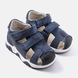 Sandalias azul marino con plantilla de piel de Millard 1