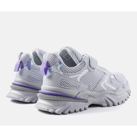 Deportivas infantiles grises con velcro de Robillard 2
