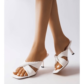Inna Sandalias de tacón blancas de Seiler. blanco 2