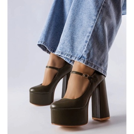 Zapatos de tacón verde Colle 2