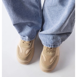 Deportivas plataforma beige 2 Deportivas plataforma beige 2