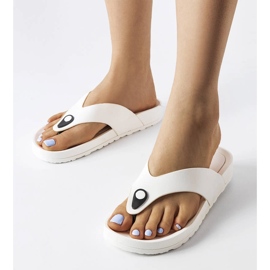Chanclas plataforma Elide blanco 1