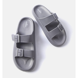 Pantuflas grises de hombre Karersee 2