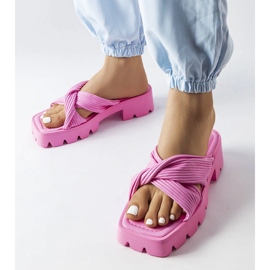 Inna Chanclas suela tractor rosa Dubé 1