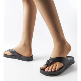 Inna Sandalias negras con plataforma de Elide. negro 2