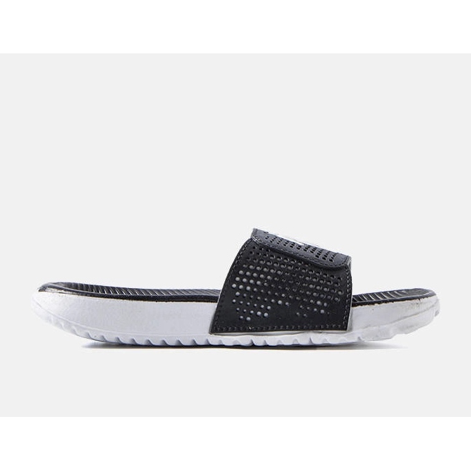 Zapatillas de goma blancas y negras de Atenas negro 2