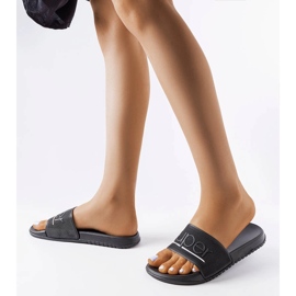 Chanclas de goma negras de Azelio negro 1