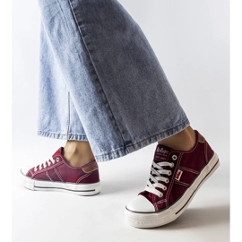 Zapatillas burdeos Lee Cooper LCW-22-31-0864L rojo 3