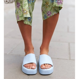 Sandalias azules con plataforma de Orsola 1