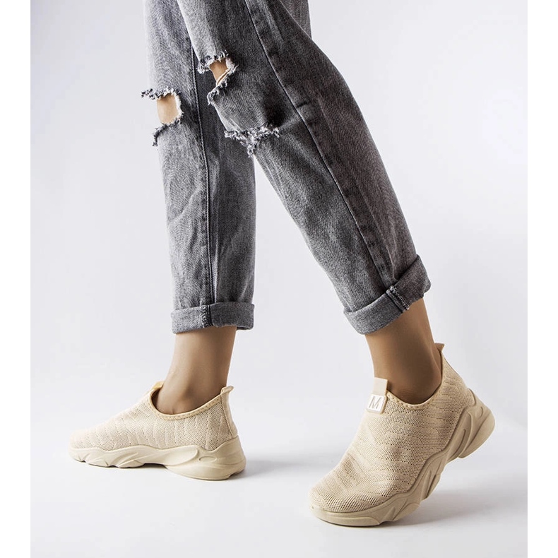 Zapatillas de textil beige de Aaron 1