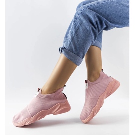 Zapatillas slip-on rosas de Greco rosado 1