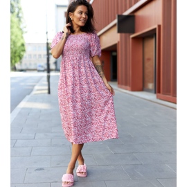 Pantuflas flor Paciano rosa rosado 1