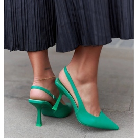 Zapatos de tacón verdes de Quirico 3