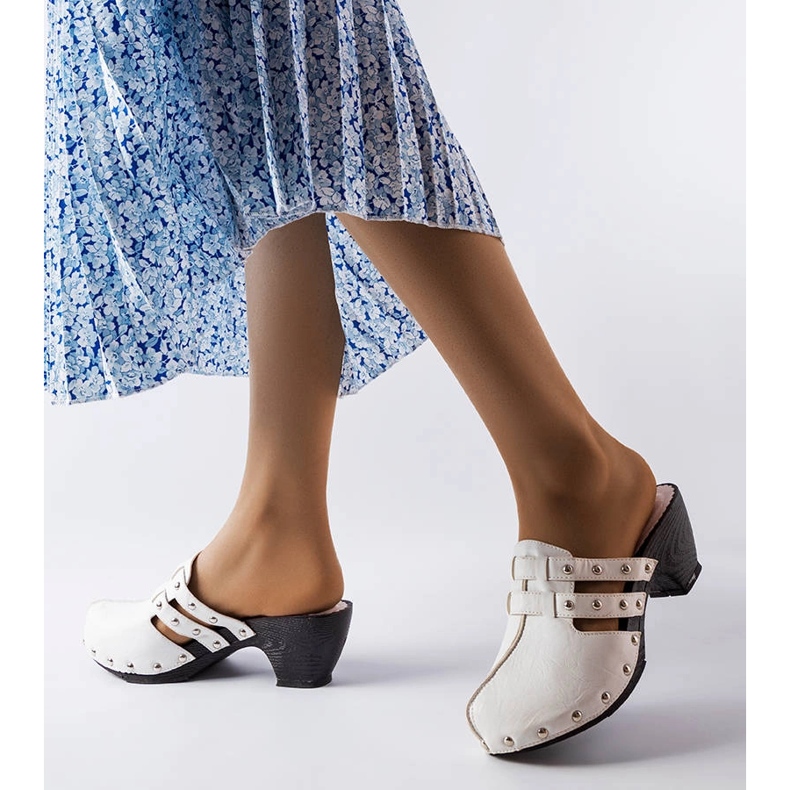 Zuecos blancos Custer 2 Zuecos blancos Custer 2