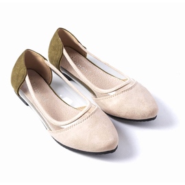 Bailarinas de ante beige para niños Kortes 1