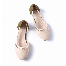 Bailarinas de ante beige para niños Kortes 2