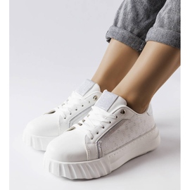 Deportivas Giuseppe plataforma blancas blanco 1