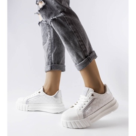 Deportivas Giuseppe plataforma blancas blanco 2