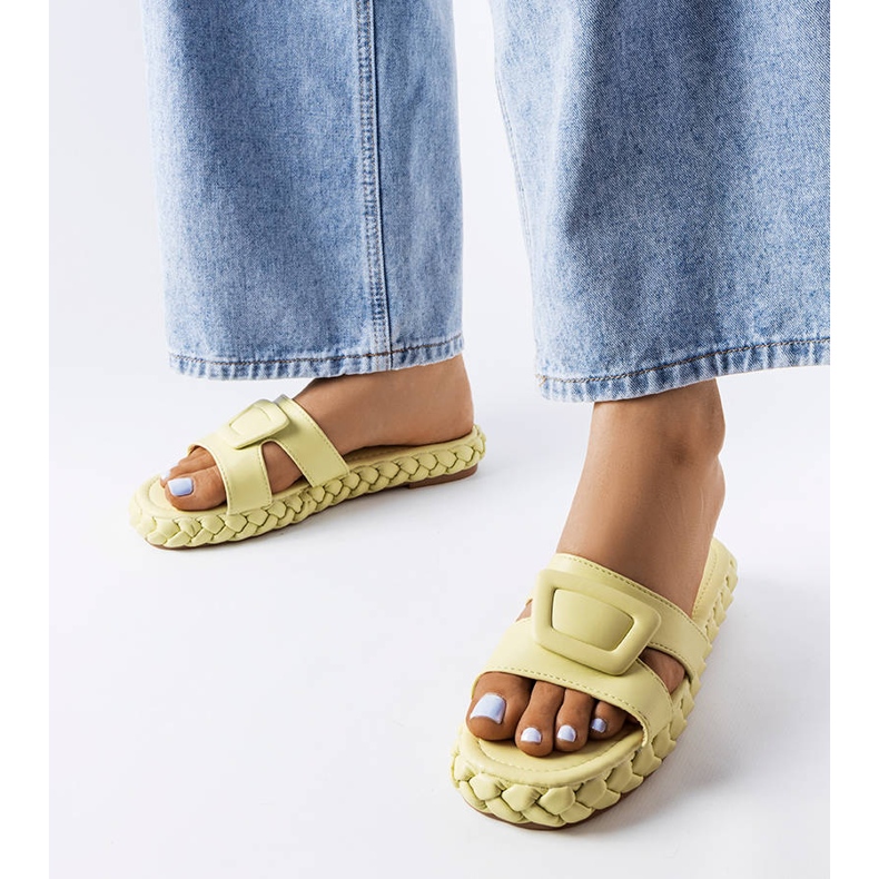 Zapatillas verdes en la plataforma Francesco 1