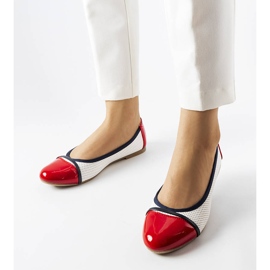 Bailarinas rojas y blancas de Colombo blanco 1 Bailarinas rojas y blancas de Colombo blanco 1