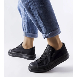 Zapatillas negras con plataforma de Big Star LL274967 negro 2