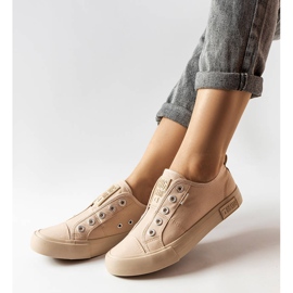 Zapatillas slip-on beige de Big Star LL274164 1