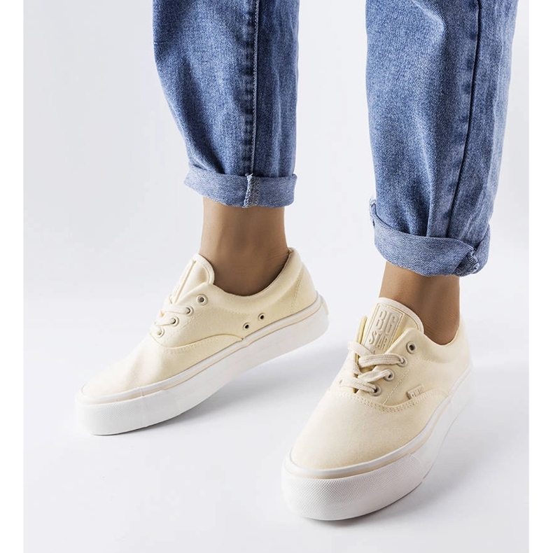 Zapatillas amarillas con plataforma de Big Star LL274144 amarillo 1