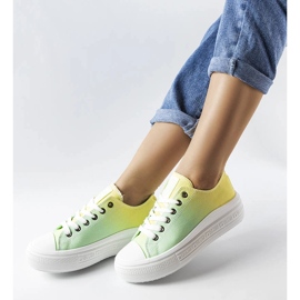 Deportivas amarillas y verdes Big Star LL274A186 amarillo 1