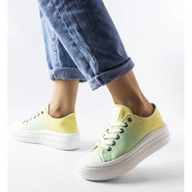 Deportivas amarillas y verdes Big Star LL274A186 amarillo 2