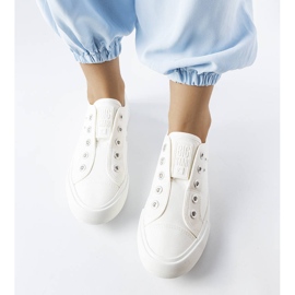 Big Star LL274162 zapatillas blancas sin cordones blanco 2