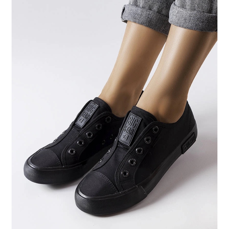 Zapatillas slip-on negras de Big Star LL274161 negro 1