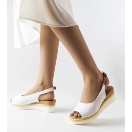 Sandalias cuña Big Star blancas JJ276047 blanco 1