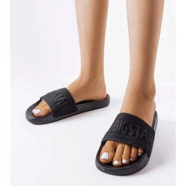 Pantuflas Big Star negras LL274A158 negro 1 Pantuflas Big Star negras LL274A158 negro 1