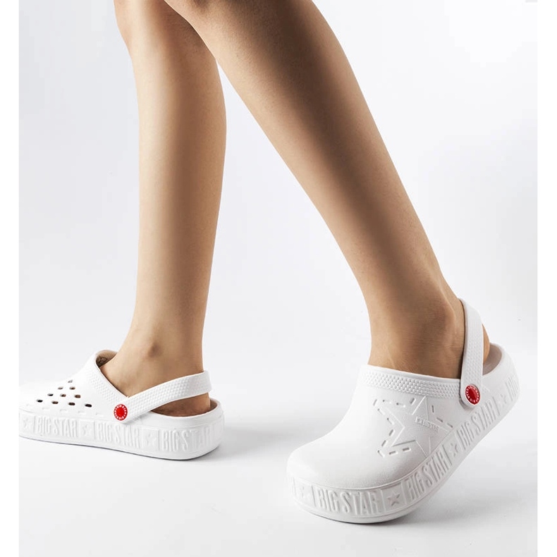 Pantuflas Big Star II275003 blancas blanco 2