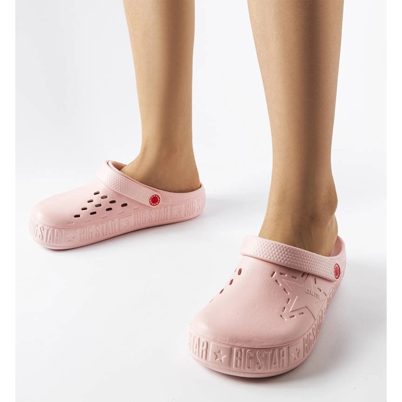 Pantuflas Big Star II275008 rosa rosado 1