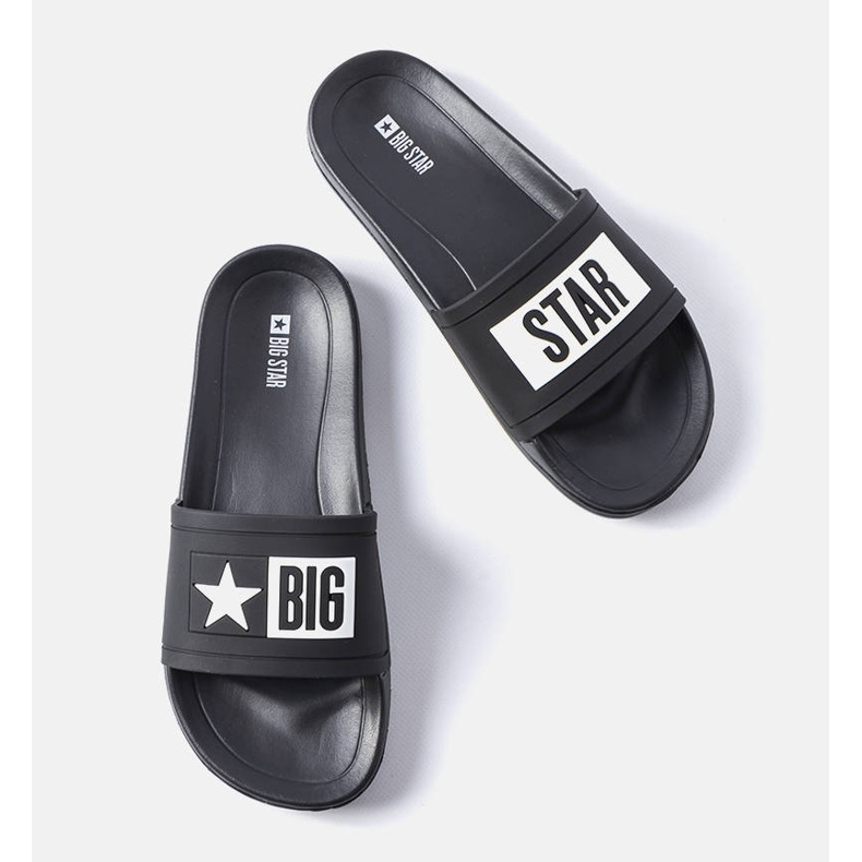 Pantuflas hombre Big Star DD174699 negras negro 1