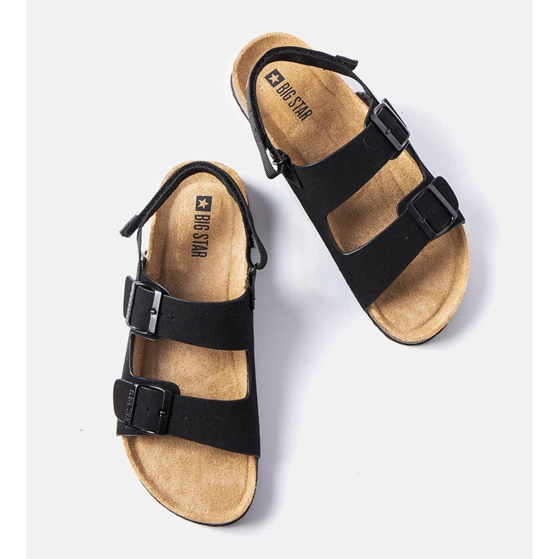 Sandalias Big Star negras LL174208 negro 2